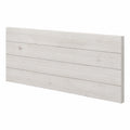 Testiera Letto Matrimoniale 130/140 cm in Pino Massello Nordico, Artigianale in Spagna, Bianco Invecchiato