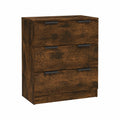 Consolle Moderna in Rovere Fumo con Ante e Cassetti 60x30x70 cm