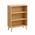 Libreria Nordica in Legno per Camera da Letto e Soggiorno, Soluzione Compatta e Funzionale