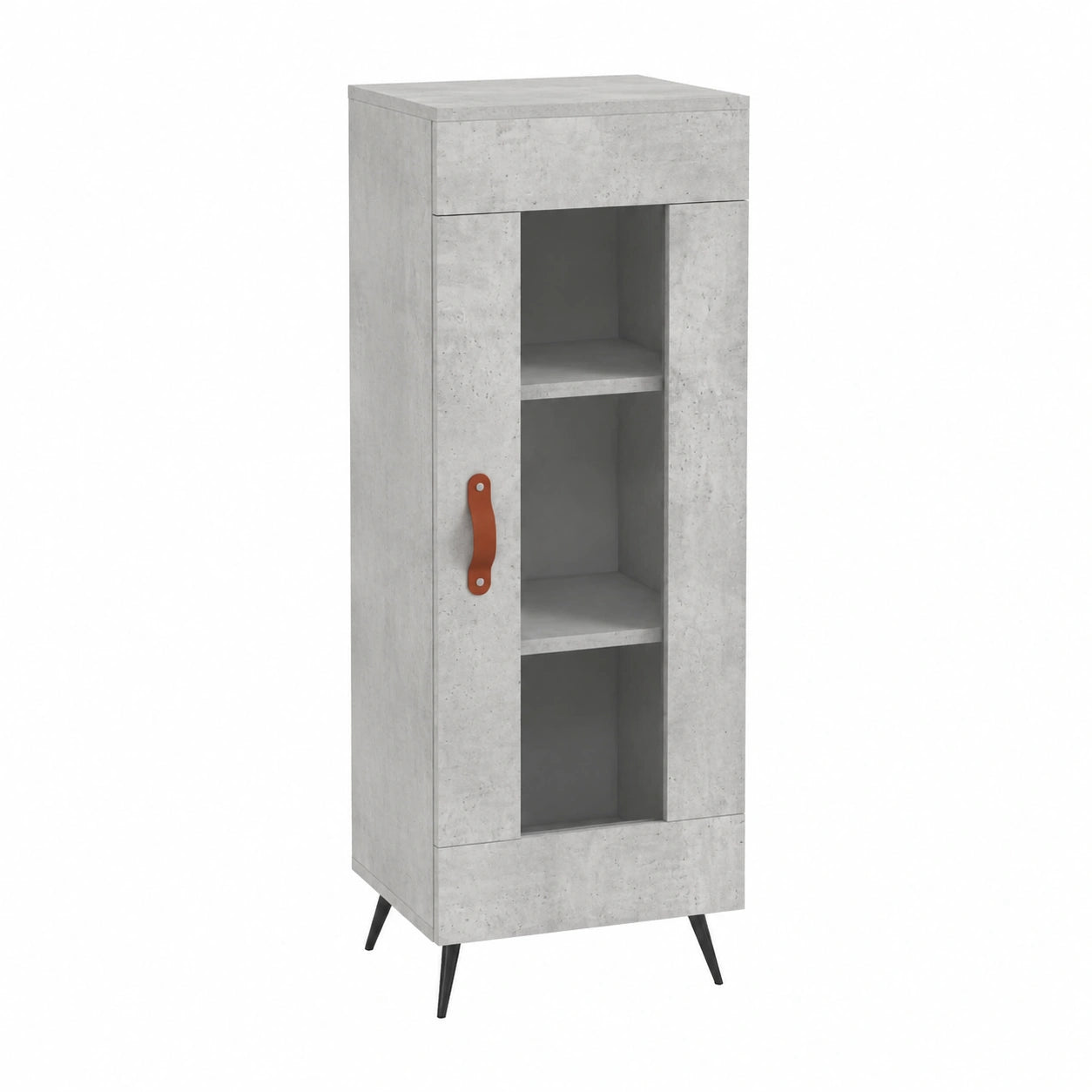 Mobile Armadio Moderno in Multistrato Grigio Cemento 90x34,5x34 cm per Soggiorno e Camera da Letto