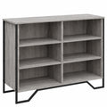 Mobiletto Moderno in Legno Grigio Sonoma per Soggiorno e Camera da Letto con Ante, 101x35,5x74,5 cm