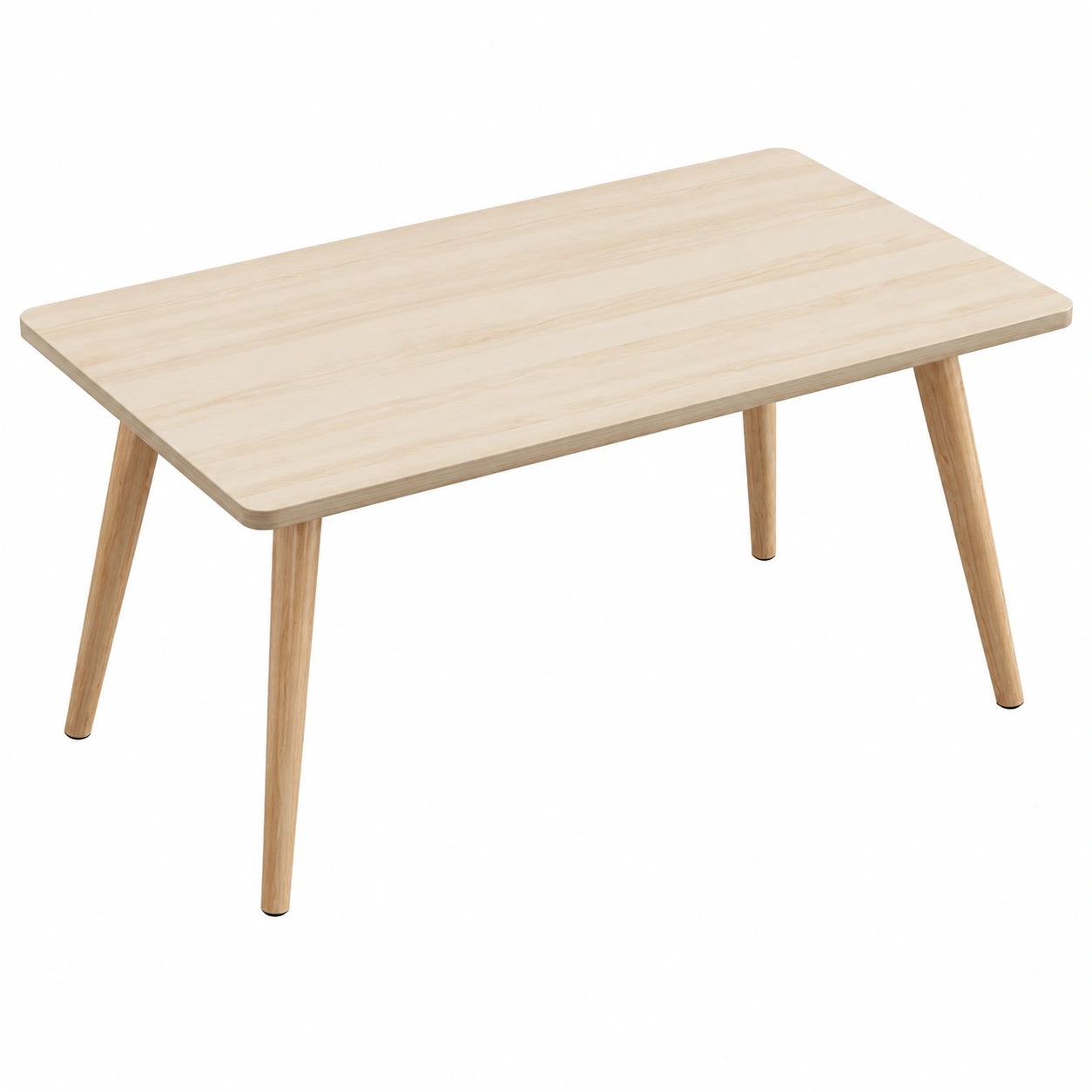 Tavolino basso moderno in legno massello per salotto, stile nordico