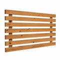 Testiera Letto Matrimoniale in Legno Massello 160x80 cm Stile Scandinavo Artigianale dalla Spagna - Aino Scuro