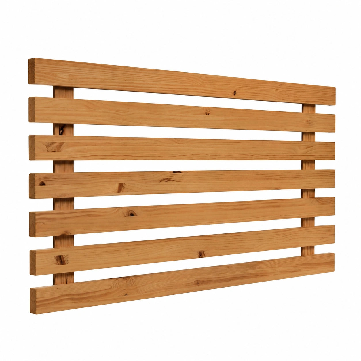 Testiera Letto Matrimoniale in Legno Massello 160x80 cm Stile Scandinavo Artigianale dalla Spagna - Aino Scuro