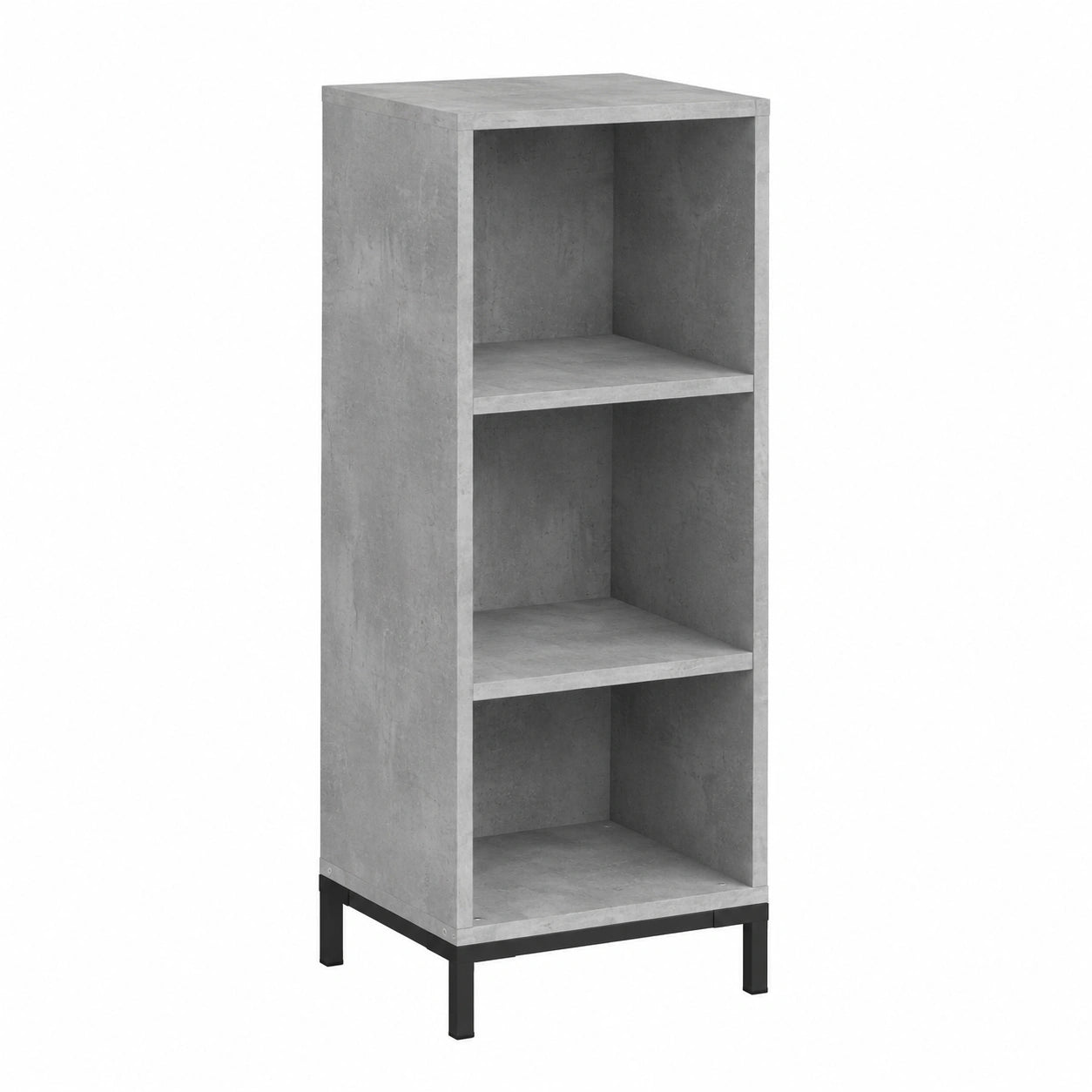 Ripiani di Stile Contemporaneo in Legno Ingegnerizzato Grigio Cemento 34,5x32,5x90 cm